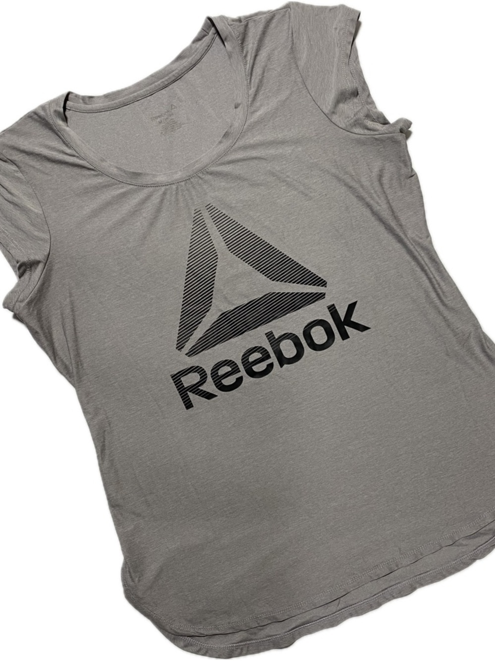 Reebok Gray Short Sleeve Logo Tee